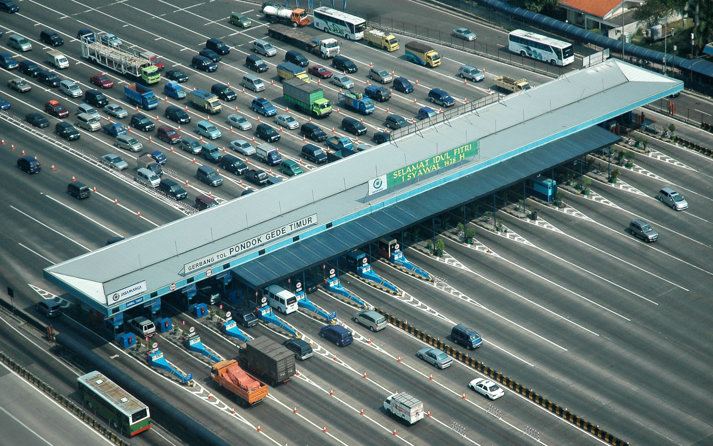 Proyek Proyek Pekerjaan Gerbang Toll Utama  Pondok Gede 1989